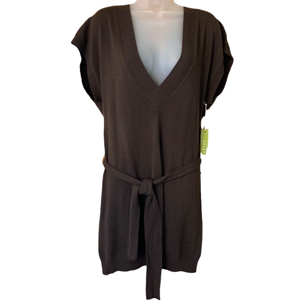 Velvet by Graham & Spencer Long Cashmere Pullover Sweater